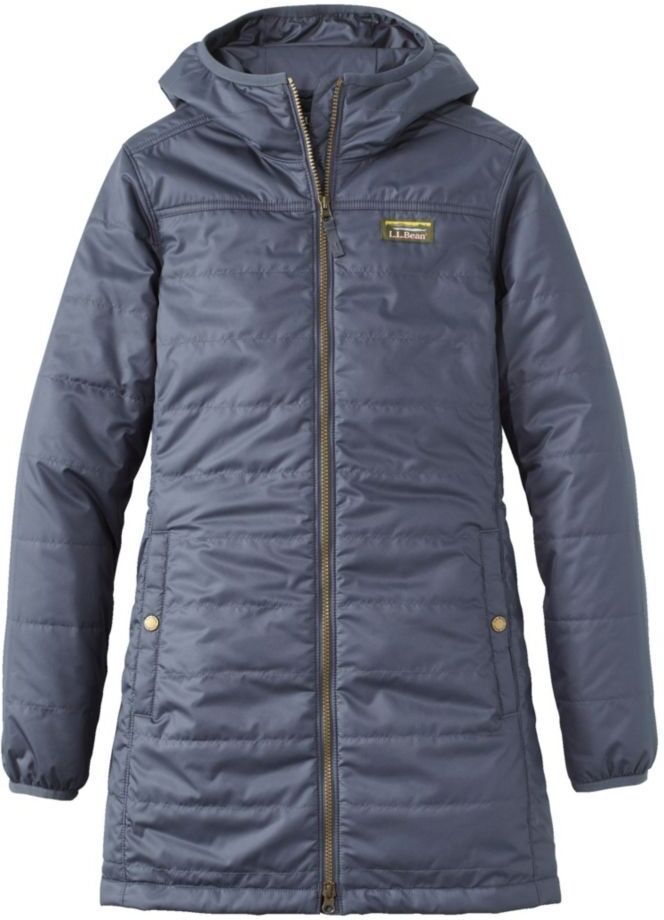 Women's Mountain Classic Puffer Winter Coat Gunmetal Gray Extra Small, Synthetic L.L.Bean