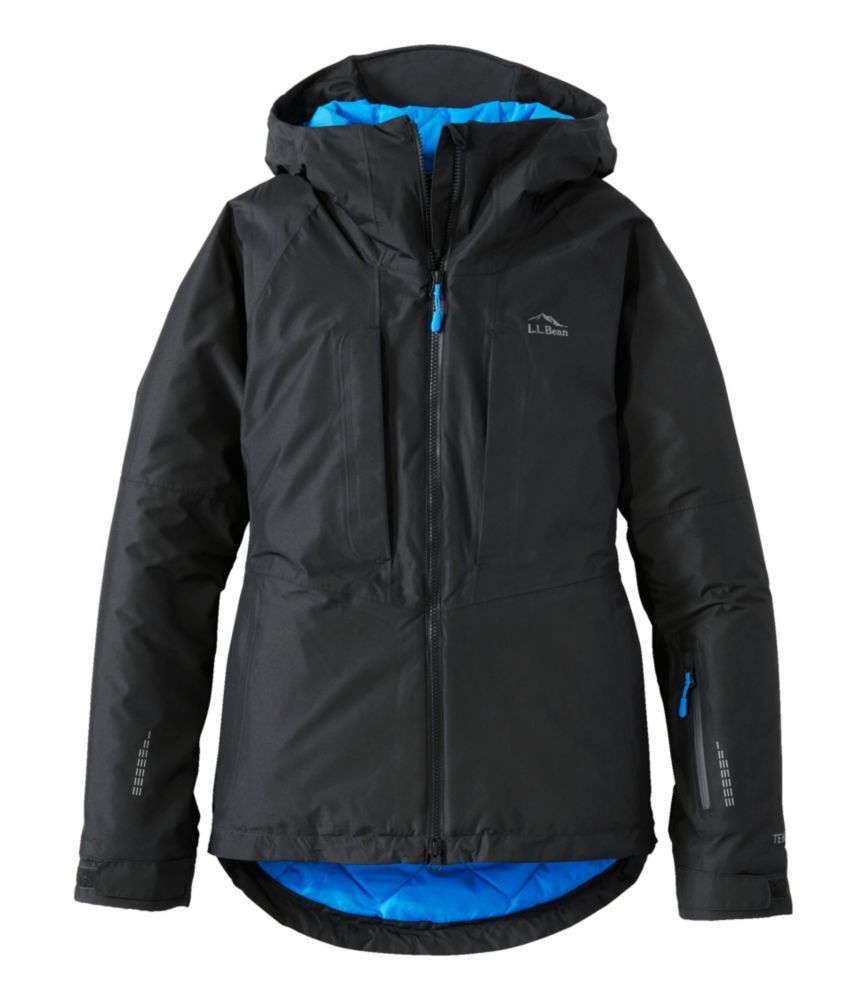 Women's Wildcat Waterproof Ski Jacket Midnight Black Extra Large, Synthetic/Nylon L.L.Bean