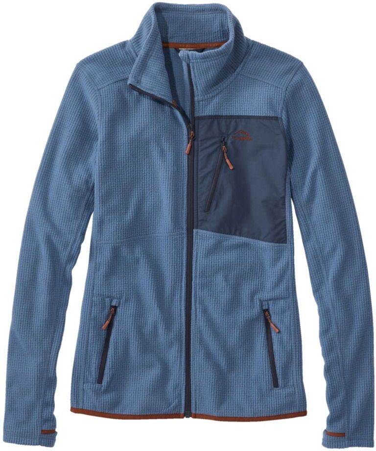 Women's Pathfinder Performance Fleece Jacket, Full-Zip Bright Mariner/Nautical Navy 2X L.L.Bean