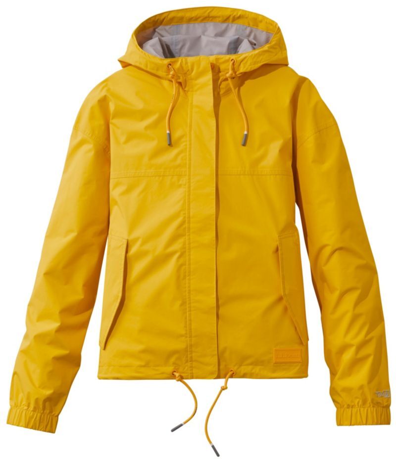 Women's Wharf Street Rain Jacket Bright Mango Large, Synthetic/Nylon L.L.Bean