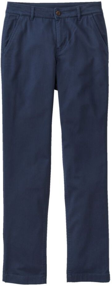 Women's Comfort Stretch Pants, Mid-Rise Straight-Leg Chino Classic Navy 18W, Cotton L.L.Bean