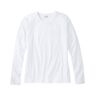 Women's Pima Cotton Tee, Long-Sleeve Crewneck White 2X L.L.Bean