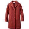 Women's Classic Lambswool Polo Winter Coat, Three-Quarter Hickory Heather 6 L.L.Bean