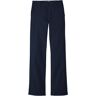 Women's Wrinkle-Free Bayside Pants, High-Rise Hidden Comfort Waist Straight-Leg Navy 4 Petite, Cotton L.L.Bean