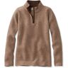 Women's Waterfowl Sweater Sable Extra Large, Merino Wool/Leather L.L.Bean