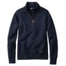 Women's Quilted Quarter-Zip Pullover Classic Navy Medium, Cotton Cotton Polyester L.L.Bean
