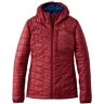 Women's PrimaLoft Packaway Hooded Jacket Mountain Red Small L.L.Bean