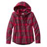 Women's Scotch Plaid Flannel Shirt, Relaxed Zip Hoodie Royal Stewart Tartan Extra Small L.L.Bean