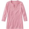 Women's L.L.Bean Tee, Three-Quarter-Sleeve Splitneck Tunic Rose Shadow Extra Large, Cotton