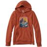 Women's Cozy Camp Hoodie Warm Umber Heather National Parks Extra Small, Polyester Cotton Blend L.L.Bean