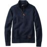 Women's Quilted Quarter-Zip Pullover Classic Navy Small, Cotton Cotton Polyester L.L.Bean