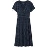 Women's Summer Knit Dress, Short-Sleeve Print Classic Navy Dot Extra Small, Synthetic L.L.Bean