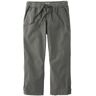 Women's Stretch Ripstop Pull-On Capri Pants, Slim-Leg Dark Taupe S Petite, Cotton L.L.Bean