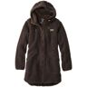 Women's Mountain Pile Fleece Winter Coat Black Coffee Extra Small L.L.Bean