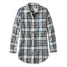 Women's Scotch Plaid Flannel Shirt, Tunic Indigo Tartan Extra Large L.L.Bean