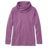 Women's Pima Cotton Tee, Long-Sleeve Cowlneck Violet Chalk Extra Small L.L.Bean