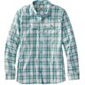 Women's Insect-Repellent Long-Sleeve Shirt, Plaid Teal Blue Extra Small, Synthetic/Nylon L.L.Bean