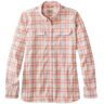 Women's Insect-Repellent Long-Sleeve Shirt, Plaid Ocean Mist Extra Large, Synthetic/Nylon L.L.Bean