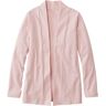 Women's Pima Cotton Open Cardigan Sweater, With Pockets Pale Rose Medium L.L.Bean