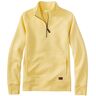 Women's Quilted Quarter-Zip Pullover Lemon Medium, Cotton Cotton Polyester L.L.Bean