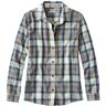 Women's Scotch Plaid Flannel Shirt, Relaxed Indigo Tartan Small L.L.Bean