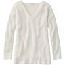 Women's Cotton Shaker-Stitch Sweater, V-Neck Sailcloth Extra Large L.L.Bean