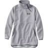 Women's Airlight Knit Asymmetrical Quarter-Zip Tunic Quarry Gray Heather Small, Polyester Synthetic L.L.Bean