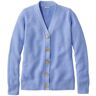 Women's Basketweave Sweater, Button-Front Cardigan Sweater Cirrus Blue Large, Cotton/Cotton Yarns L.L.Bean