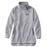 Women's Airlight Knit Asymmetrical Quarter-Zip Tunic Quarry Gray Heather Small, Polyester Synthetic L.L.Bean