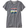 Women's Everyday SunSmart Tee, Short-Sleeve Graphic Gray Heather Mountain Sky Multi Small, Polyester Blend L.L.Bean