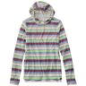 Women's Everyday SunSmart Hooded Pullover, Long-Sleeve Stripe Malibu Blue Multi Stripe Extra Small, Polyester Blend L.L.Bean