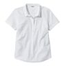 Women's Vacationland Seersucker Shirt, Short-Sleeve Popover Stripe White Medium, Cotton L.L.Bean