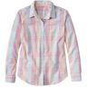 Women's Vacationland Seersucker Shirt, Long-Sleeve Plaid Sunrise Pink Check 2X, Cotton L.L.Bean