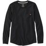 Women's Washed Cotton Pocket Tee, Long-Sleeve Graphic Faded Black Reliable Outdoor Equipment Large L.L.Bean