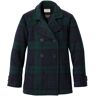 Women's Classic Lambswool Peacoat, Pattern Black Watch Tartan 4 L.L.Bean