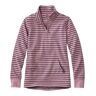 Women's Ultrasoft Sweats, Quarter-Zip Pullover Stripe Washed Orchid/Classic Navy 3X, Cotton L.L.Bean