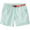 Women's Supplex Belted Shorts Cool Sea Blue/Wild Salmon Small, Supplex Synthetic/Nylon L.L.Bean