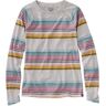 Women's Everyday SunSmart Tee, Crewneck Long-Sleeve Stripe Pewter Stripe Extra Small, Polyester Blend L.L.Bean