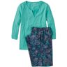 Daybreak Pajama Set Glacial Teal Small, Cotton Blend L.L.Bean