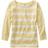 Women's Heritage Mariner Top, Boatneck Three-Quarter-Sleeve Blocked Stripe Lemon Blocked Stripe Extra Small, Cotton L.L.Bean