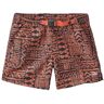 Women's Supplex Belted Shorts, Print Ember Geo Print/Wild Salmon Extra Small, Supplex Synthetic/Nylon L.L.Bean