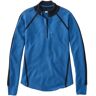 Women's Honeycomb Merino Wool-Blend Sweater, Quarter-Zip Blue Heather Extra Small L.L.Bean