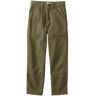 Women's Signature Washed Cotton Barrel Pants, High-Rise Tapered Leg Dusty Olive 10 L.L.Bean