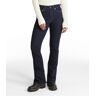 Women's Signature Stretch Jeans, High-Rise Flare Midnight 10, Denim L.L.Bean