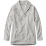 Women's Heritage Marled Fleece, Shawl Collar Gray Heather Medium, Polyester Cotton Polyester L.L.Bean