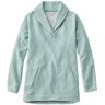 Women's Heritage Marled Fleece, Shawl Collar Soft Juniper Heather Medium, Polyester Cotton Polyester L.L.Bean