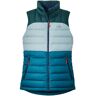 Women's Down Vest, Reflective Mallard Teal/Dark Pine XXS, Synthetic L.L.Bean