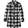 Women's Signature Chamois Tunic, Pattern Dark Indigo Heather Plaid Extra Small, Flannel L.L.Bean