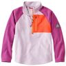 Kids' Fitness Fleece, Quarter-Zip Lavender Ice/Wild Aster S 4, Polyester Blend Fleece L.L.Bean