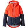 Women's Wildcat Waterproof Ski Jacket Cherry Tomato/Navy Night XXS, Synthetic/Nylon L.L.Bean